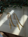 Metal Sword Charm Bookmark - Crystal Pink